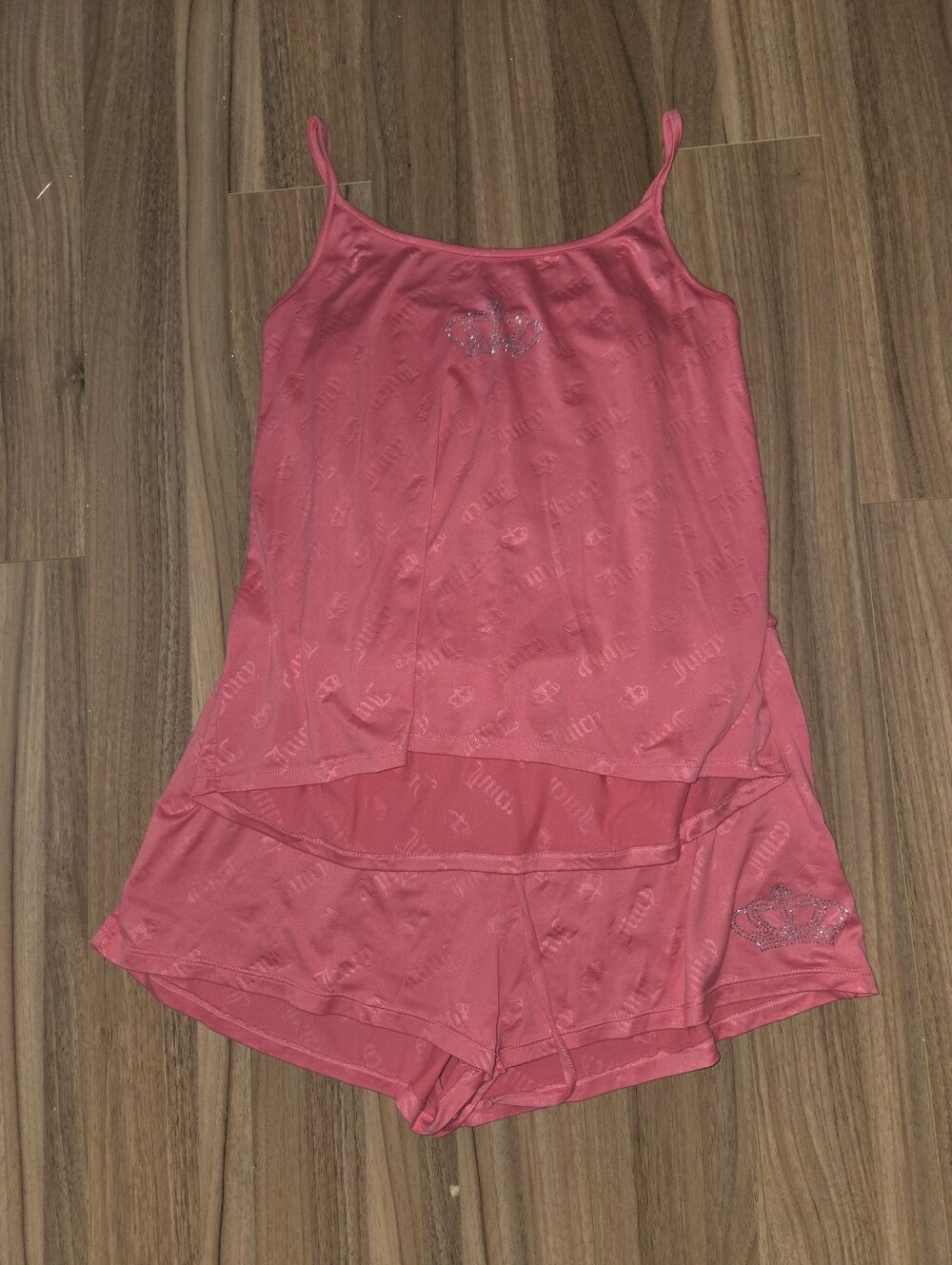 Juicy Couture Coral Pink Cami & Short Sleep Set - XL